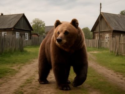 Медведь проник во дворы жителей села Намского района