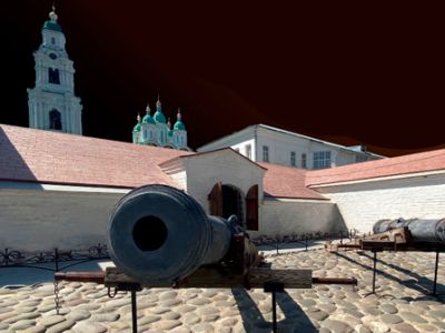 Входной билет на выставку "Открытие выстрела" (Пороховой погреб)