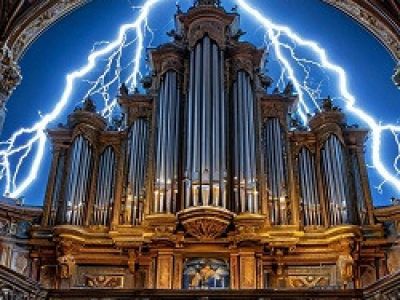 Рок-хиты на органе при свечах. В соборе