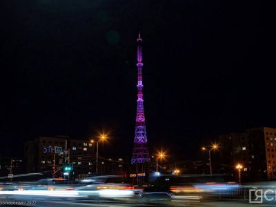 Телебашня Якутска засияет праздничной подсветкой