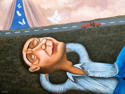 Кураторская экскурсия по выставке Дмитрия Бухрова «Какой во мне смысл?» (Музей наивного искусства)
