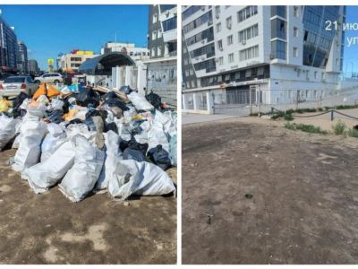 В 203 микрорайоне Якутска убрали несанкционированную свалку
