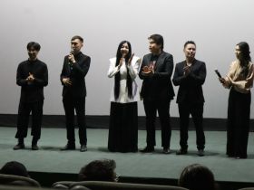 На большом экране в Якутске представили новый клип этно-рок группы «Килбиэн»