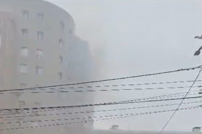 В Якутске пожар вспыхнул в многоквартирном доме / Нарыйа Пахомова Якутск Якутск Республика Саха (Якутия)