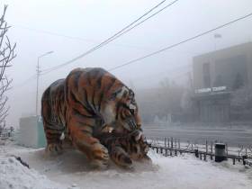 Аполлон Захаров: Новую снежную скульптуру в Якутске посвятил Году матери