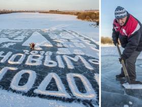 Ил Дархан поблагодарил якутян, нарисовавших новогоднюю открытку в честь деда Валерия