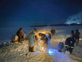 Спасатели обеспечивают безопасность в местах проведения Крещенских купаний в Якутии