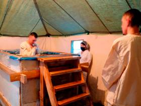 В Якутии осужденные приняли участие в крещенских купаниях