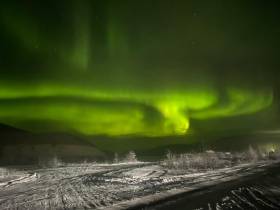 Фото дня. Северное сияние озарило небо над районами Якутии