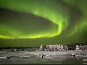 Фото дня. Северное сияние озарило небо над районами Якутии