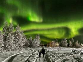 Фото дня. Северное сияние озарило небо над районами Якутии