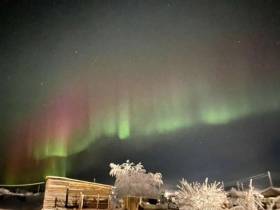 Фото дня. Северное сияние озарило небо над районами Якутии