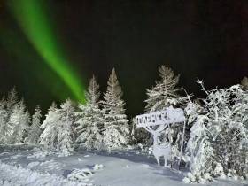 Фото дня. Северное сияние озарило небо над районами Якутии