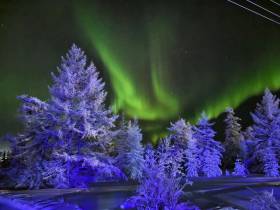 Фото дня. Северное сияние озарило небо над районами Якутии