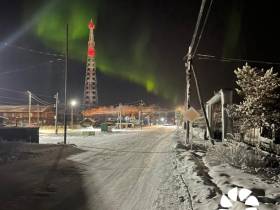 Фото дня. Северное сияние озарило небо над районами Якутии