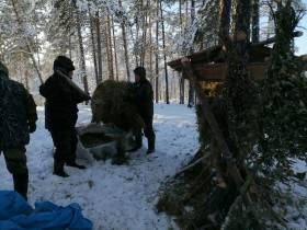 В Якутии общественники начали сезон подкормки лесных обитателей