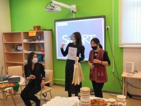 Творческое объединение Кындыкан встретилось с педагогами и учениками Международной Арктической школы