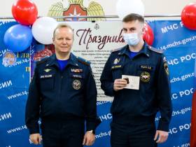 В канун Дня защитника Отечества сотрудникам МЧС вручили государственные и ведомственные награды