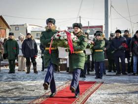 В Якутске почтили память воинов, павших на озере Ильмень