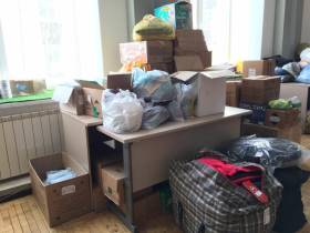 Как работает пункт сбора гуманитарной помощи в Якутске