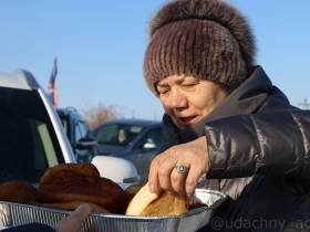 Город Удачный Якутии поддержал воинов России автопробегом