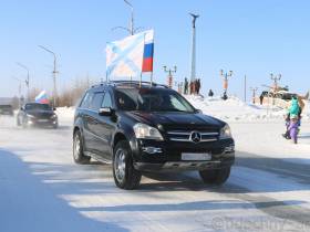 Город Удачный Якутии поддержал воинов России автопробегом