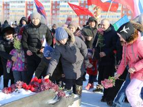 Город Удачный Якутии поддержал воинов России автопробегом