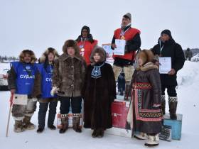 Гонки на оленях стали частью празднования Дня оленевода в Оленекском районе Якутии