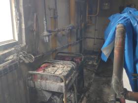 В Якутске во время пожара в производственном цехе пострадал мужчина