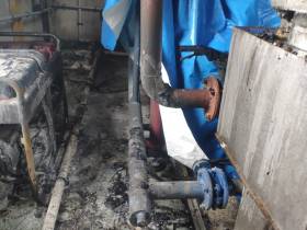 В Якутске во время пожара в производственном цехе пострадал мужчина