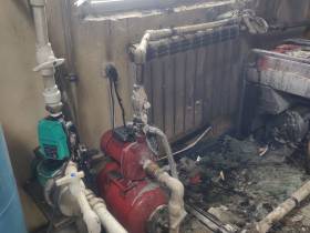 В Якутске во время пожара в производственном цехе пострадал мужчина