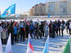 Трудовые коллективы Якутии состязались на лыжне