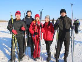 Трудовые коллективы Якутии состязались на лыжне