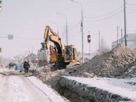 Глава Якутска проверил темпы строительства канализационного коллектора