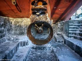 Ленское пароходство ведет ремонт крановой механизации в штатном режиме