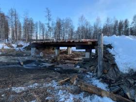 "Спецназ добра Якутии" восстановил мост в Чурапчинском улусе