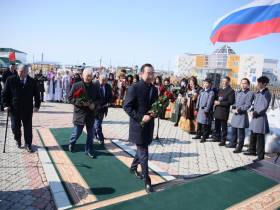 В Намском районе почтили память государственного деятеля Якутии Ильи Винокурова