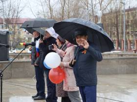В городе Ленске Якутии отметили Первомай и подняли Знамя Победы