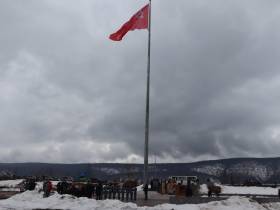 В городе Ленске Якутии отметили Первомай и подняли Знамя Победы