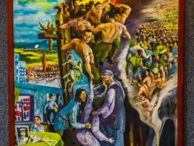 "История на холсте". В Якутске открылась выставка художника-баталиста Ивана Лебедева