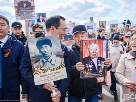 47 тысяч горожан приняли участие во всероссийской акции "Бессмертный полк" в Якутске