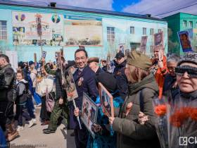 47 тысяч горожан приняли участие во всероссийской акции "Бессмертный полк" в Якутске