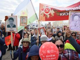 47 тысяч горожан приняли участие во всероссийской акции "Бессмертный полк" в Якутске