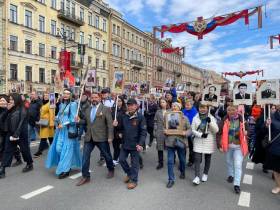 Якутяне приняли участие в акции «Бессмертный полк» в Москве и Санкт-Петербурге