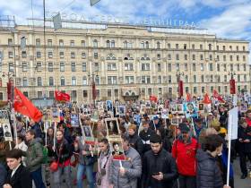Якутяне приняли участие в акции «Бессмертный полк» в Москве и Санкт-Петербурге