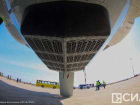 Фотофакт. В Якутию прибыл самолет-лаборатория Росгидромета Як-42Д