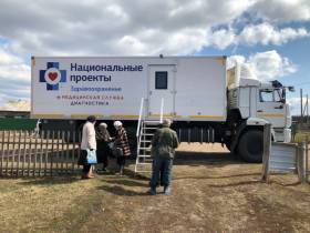 Для диспансеризации жителей Нюрбинского района задействовали передвижной медицинский комплекс