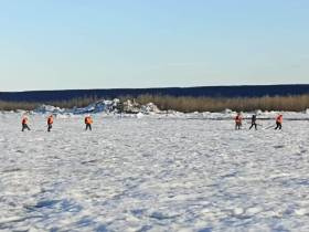 Спасатели Якутии провели взрывные работы на реке Лене в Намском районе