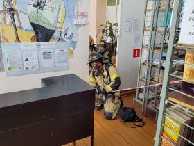 В школе якутского города Алдан прошли пожарно-тактические учения