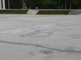 В якутском городе Ленске реконструируют площадь Ленина